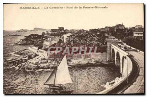 Postcard Old Marseille Corniche Fausse Monnaie Bridge