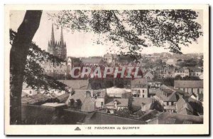 Old Postcard Panorama Quimper