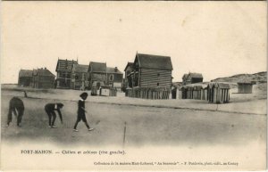 CPA FORT-MAHON Chalets et cabines rive gauche (808456)