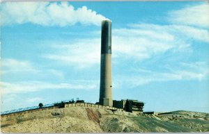 Stack at Anaconda Mining Company Smelter Montana Postcard