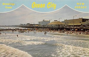 Greetings From Enjoying Surf and Sun - Ocean City, New Jersey NJ