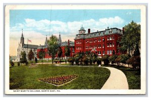 Saint Mary's College North East Pennsylvania PA WB Postcard N20