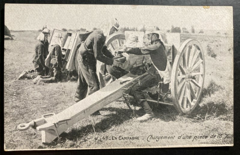 Mint France Real Picture Postcard WWI Loading A Big Canon 