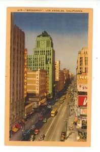 CA - Los Angeles. Broadway Street Scene ca 1940's