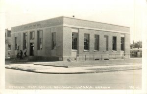 RPPC Postcard Federal Post Office Ontario Oregon Malheur County Wesley Andrews