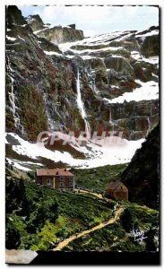 Old Postcard Gavarnie L & # 39Hotel Circus and the Great Cascade