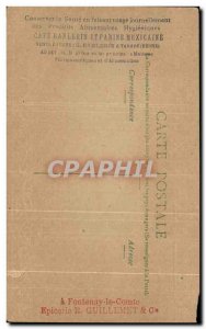 Old Postcard Paris Porte Saint-Martin Boulevard and