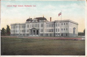 United States Union High School Redlands California postcard