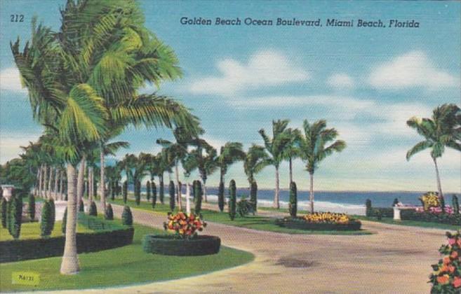 Florida Miami Beach Golden Beach Ocean Boulevard