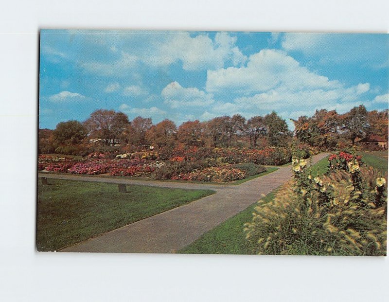 Postcard The Test Garden, Boerner Botanical Gardens, Hales Corners, Wisconsin