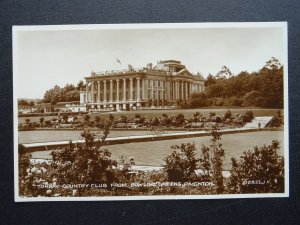 Devon Paignton TORBAY COUNTRY CLUB from BOWLING GREENS c1931 RP Postcard