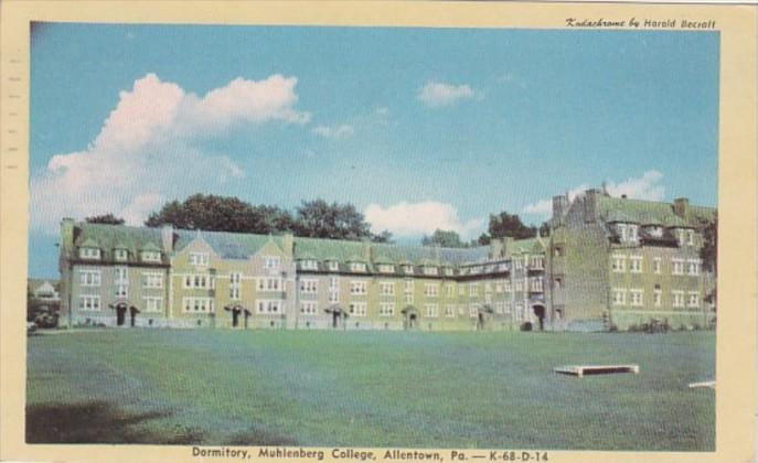 Pennsylvania Allentown Dormitory Muhlenburg College 1949 Dexter Press