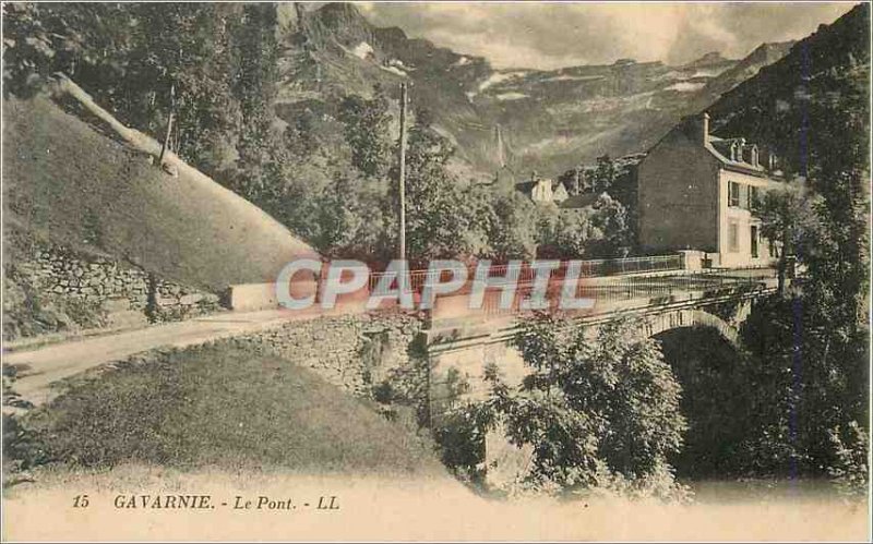 Old Postcard Gavarnie Bridge