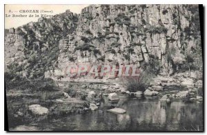 Old Postcard Crozant Creuse The Rock of Spinner