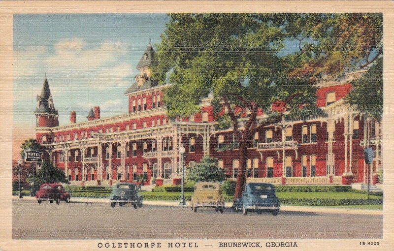 Georgia Brunswick Oglethorpe Hotel Curteich sk7210