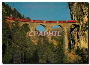 Postcard Modern Schnellzug RhB Chur-St. Moritz