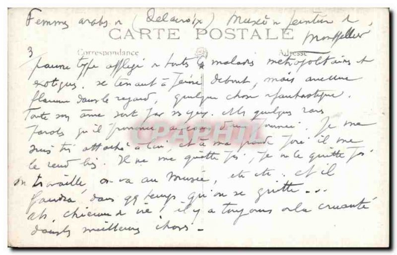 Old Postcard Delacroix Arab Women