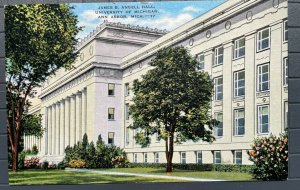 Vintage Postcard 1930-45 Angell Hall, U. of Michigan, Ann Arbor, Michigan (MI)