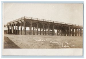 c1907 Pavilion Rockingham Park Horseracing Salem NH Photo RPPC Postcard 