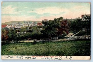 Watch Hill Rhode Island Postcard View Ocean House Exterior c1907 Vintage Antique