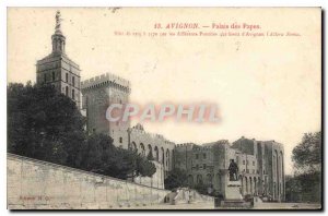 Old Postcard Avignon Popes' Palace