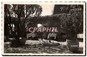 Postcard Old Saint Paul Provencal Garden of the Hostellerie de la Colombe d Or