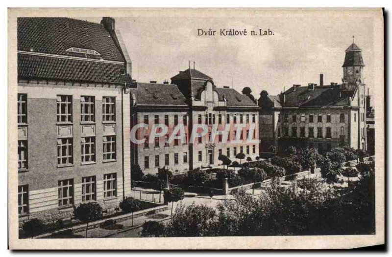 Old Postcard Dvur Kralove N Lab