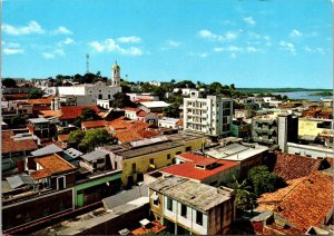 CONTINENTAL SIZE POSTCARD SKYLINE VIEW OF CIUDAD BOLIVAR VENEZUELA