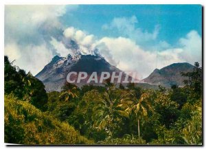 Postcard Modern Guadeloupe eruption of the Soufriere