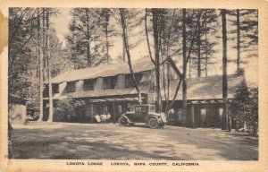 Lokoya, CA LOKOYA LODGE Napa County c1920s Albertype Co. Vintage Postcard