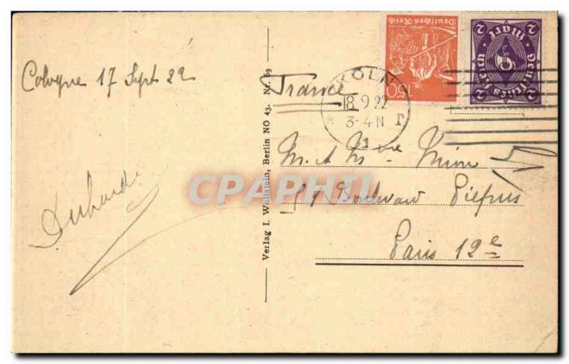 Postcard Old Koln Dom