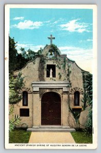 Ancient Spanish Shrine Of Nuestra Senora De La Leche Vintage Unposted Postcard