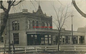 MN, Pine City, Minnesota, RPPC, Street Scene, Agnes Hotel, 1908 PM, Photo