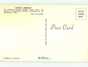Pre-1980 PANORAMIC VIEW Lincoln Nebraska NE AF0423