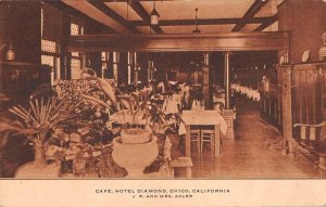 Chico California Hotel Diamond Cafe Vintage Postcard AA53674