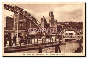 Postcard Old Paris International Exhibition in 1937 Amusement Park A cyclone