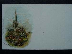 Norfolk ENGLISH CATHEDRAL Norwich Cathedral c1903 UB Postcard - Raphael Tuck 517