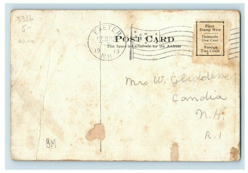 C.1910 Blue Sky Depot, Railroad Station, Exeter, N.H. Postcards P166 