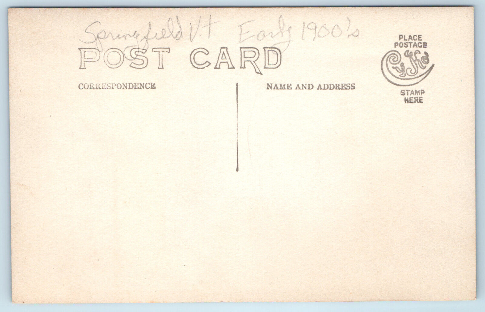 Springfield Vermont RPPC Real Photo Postcard Street Scene Homes ...