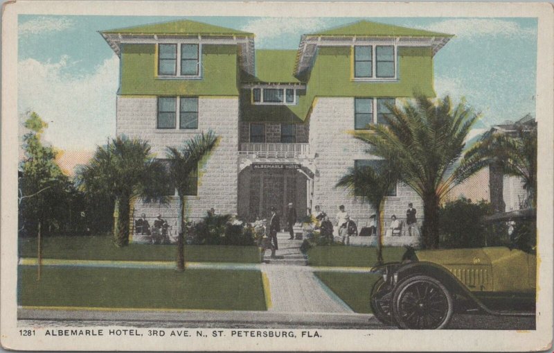 Postcard Albemarle Hotel St Petersburg FL Florida