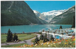 Heated Pool, Chateau Lake Louise, Poppies, Banff National Park, Alberta, Cana...