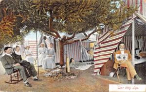 CALIFORNIA~TENT CITY LIFE-NEWMAN PUBL POSTCARD 1910s