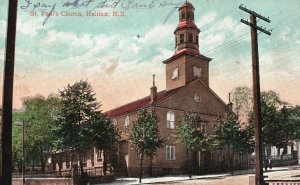 Vintage Postcard 1910's St. Paul's Church Cathedral Halifax Nova Scotia Canada