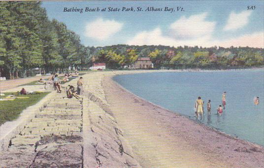 Vermont St Albans Bathing Beach At State Park