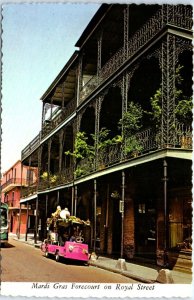 Postcard - Mardi Gras Forecourt on Royal Street, New Orleans, Louisiana, USA