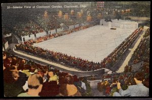 Vintage Postcard 1950 Cincinnati Garden Indoor Arena, Cincinnati, Ohio (OH)