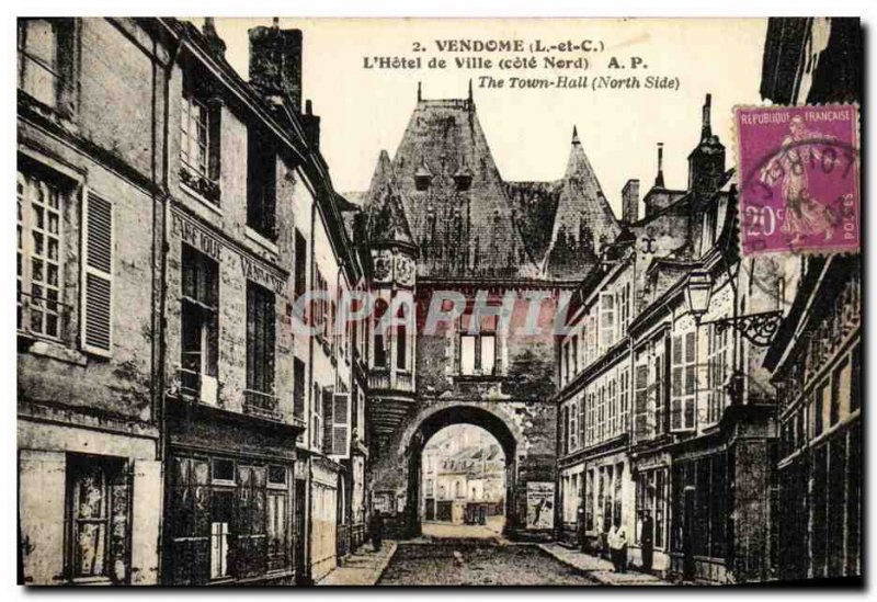 Old Postcard The Vendome Hotel de Ville Cote Nord Factory Basketry