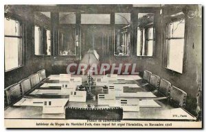 Old Postcard Forest of Compiegne Interior Wagon Marechal Foch