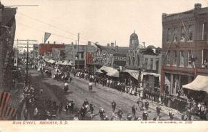 Aberdeen South Dakota Main Street Scene Historic Bldgs Antique Postcard K51946