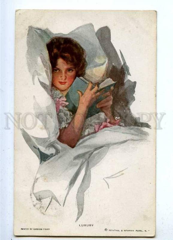 187260 Luxury Reading Belle by FISHER Vintage R&N #253 PC